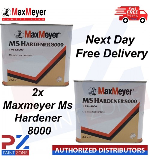 2X Max Meyer 2K Extra Fast MS Hardener 8000 Hardener 2.5 LITRE NEXT DAY DELIVERY